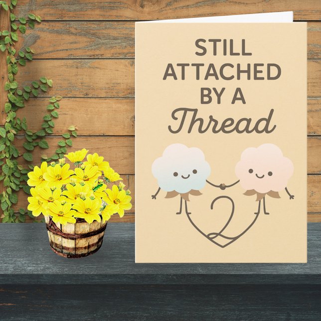 Tarjeta de 2º Aniversario para el marido - Gracios (Subido por el creador)
