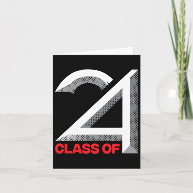 Tarjeta De 2024 Shirt Graduation Senior High School Colleg (Anverso)