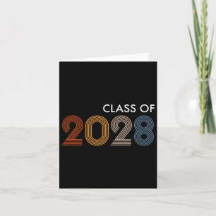 Tarjeta De 2028 Grado De Futuro De La Escuela Superior Uni