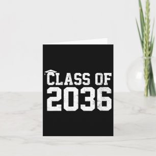 Tarjeta De 2036 Crecer Con Mí Graduación Primer Día De Edu