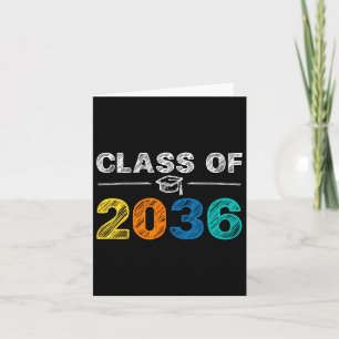 Tarjeta De 2036 Crecer Con Mí Primer Día De Graduación Esc