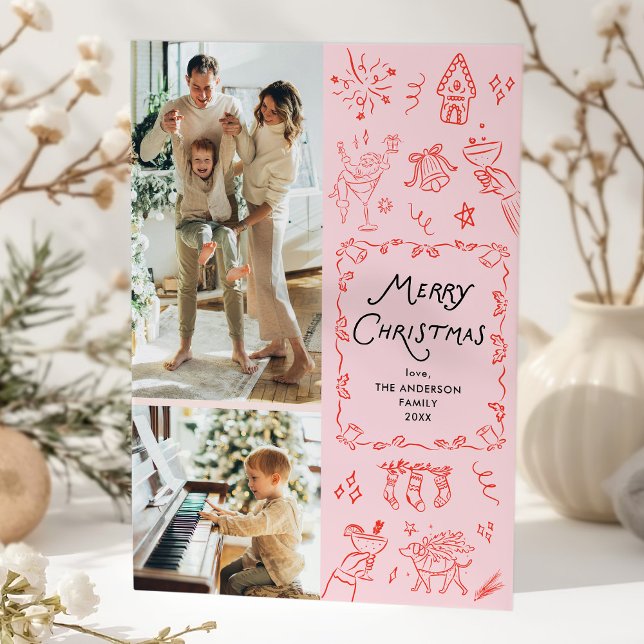 Tarjeta de 2 Navidades de la Mano caprichosa de la (Subido por el creador)