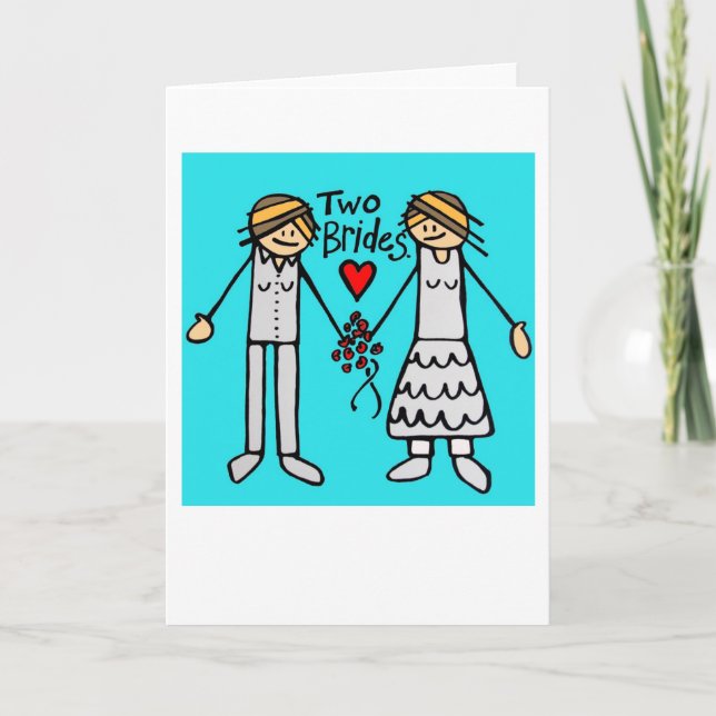 tarjeta de 2 novias (Anverso)