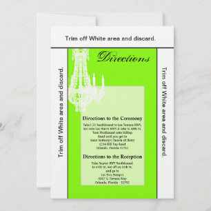 Tarjeta de 3.5x6 Tarjeta de candelabro de cristal 