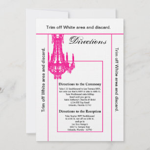 Tarjeta de 3.5x6 Tarjeta de candelabro de cristal 