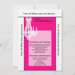 Tarjeta de 3.5x6 Tarjeta de candelabro de cristal