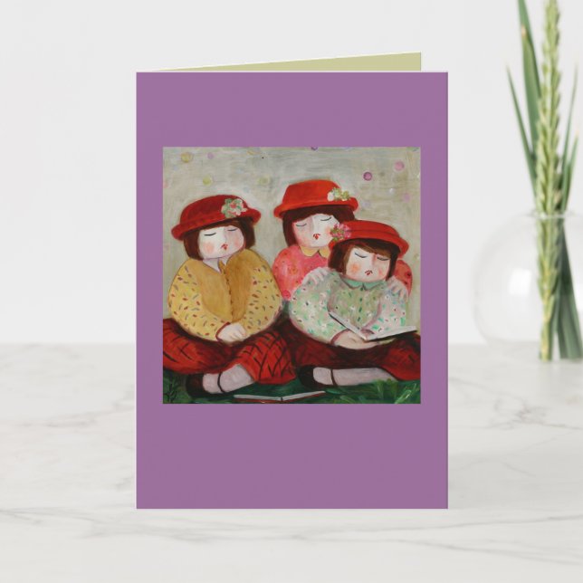 tarjeta de 3 chicas (Anverso)