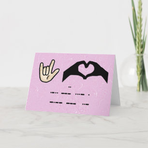 Tarjeta de 3 Formas de Decir Te Quiero