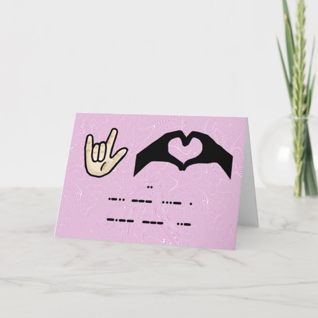 Tarjeta de 3 Formas de Te Amo (Anverso)