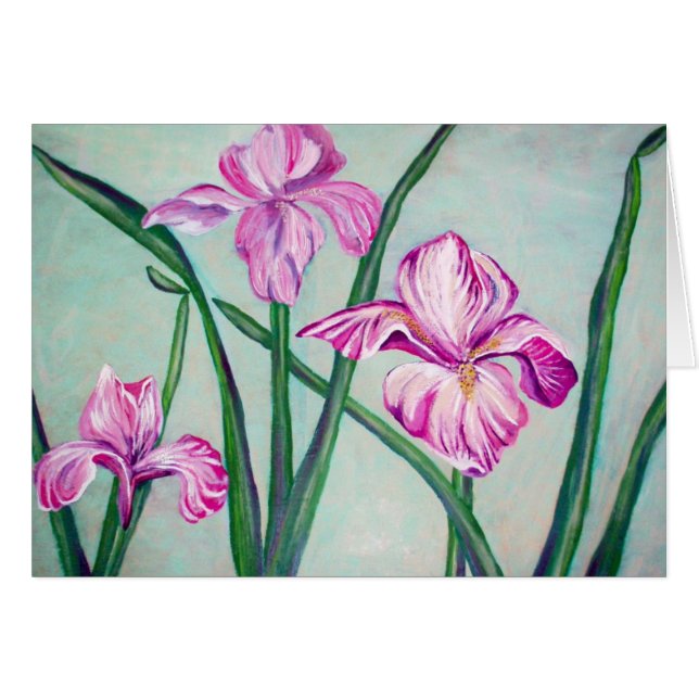 Tarjeta de 3 iris (Anverso (Horizontal))