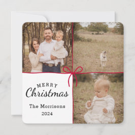 Tarjeta de 3 Navidades de imágenes con envoltura d