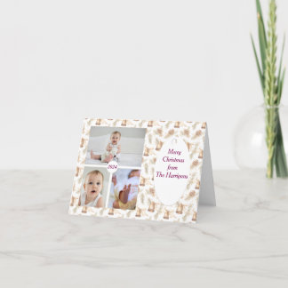 Tarjeta de 3 Navidades neutrales de Photo Soft