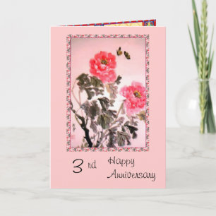 Tarjeta de 3er aniversario