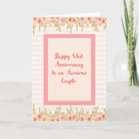 Tarjeta de 42º aniversario en la Enseñanza con Fro