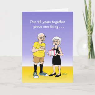 Tarjeta de 49º Aniversario de Boda para Esposo