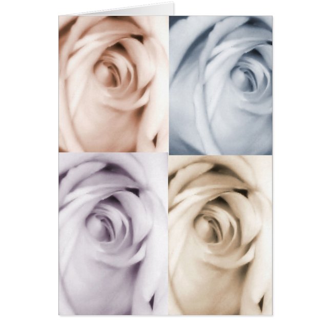 Tarjeta de 4 rosas (Frente)