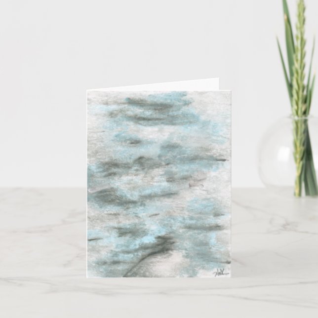 Tarjeta de 4" x 5,6" plegado - "Erosión" (Anverso)