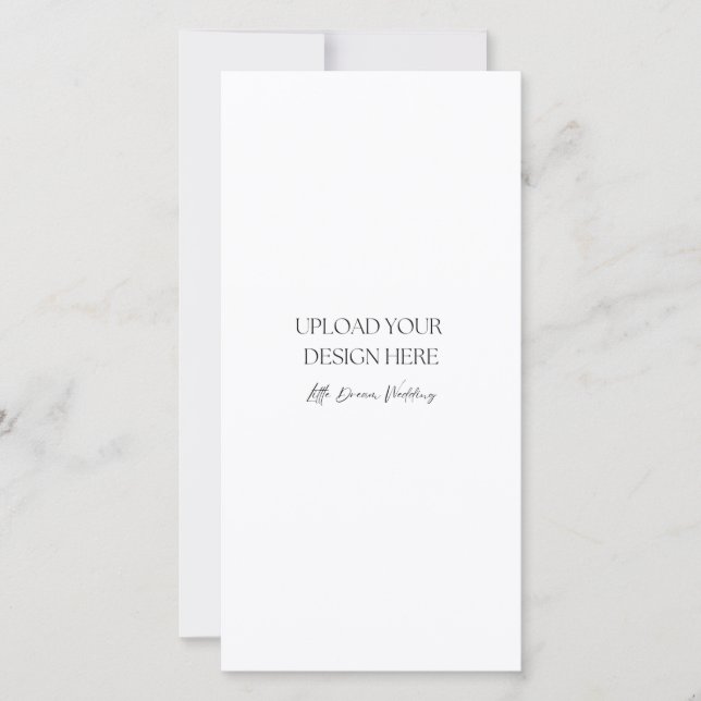 Tarjeta de 4 x 8 pulgadas semibrillante doble late (Anverso)