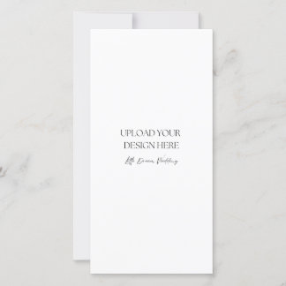 Tarjeta de 4 x 8 pulgadas semibrillante doble late