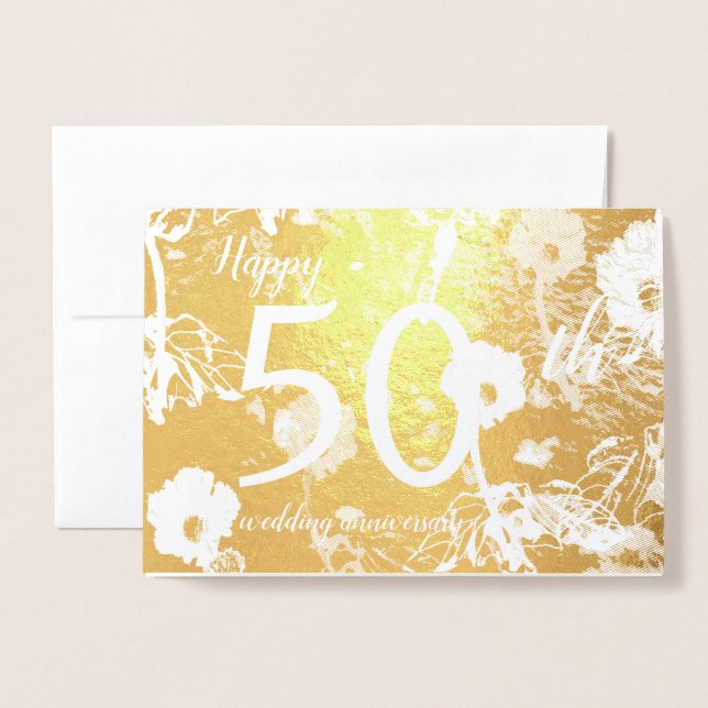 Tarjeta de 50 Aniversario de la Floral del Relieve (Anverso con sobre)