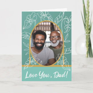 Tarjeta de 5"x7" para el día del padre con diseños