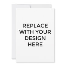 Tarjeta de 5x7" con impresión de diseño posterior