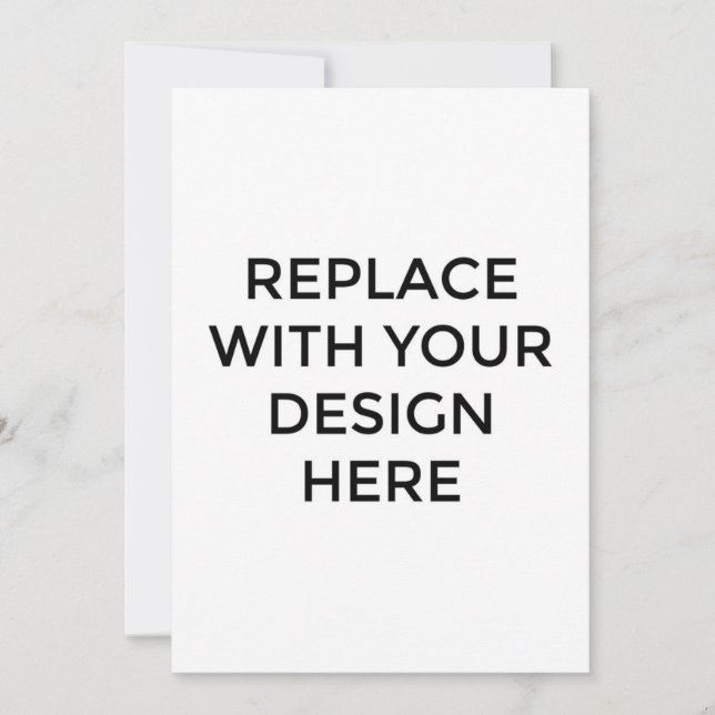 Tarjeta de 5x7" con impresión de diseño posterior (Anverso)