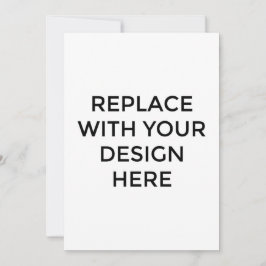 Tarjeta de 5x7" sin impresión de diseño posterior