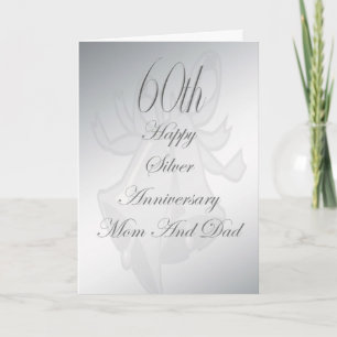 Tarjeta de 60º aniversario de bodas para mamá y pa