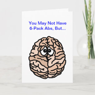 Tarjeta de 6-Pack Mind Funny para el Día del Padre