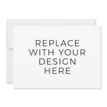 Tarjeta de 7 x 5" con impresión de diseño posterio