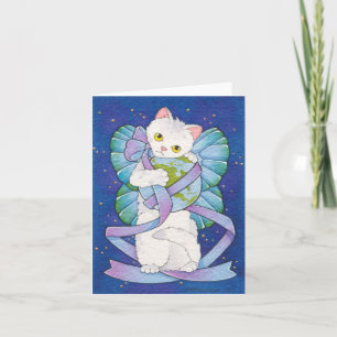 Tarjeta Dé a paz una oportunidad Notecard Moussart