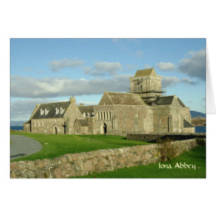Tarjeta de abadía Iona