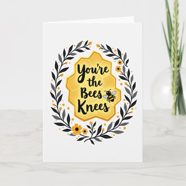Tarjeta de abeja Eres la mejor (Anverso)