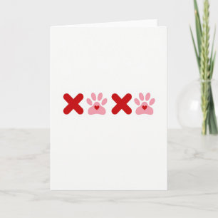 Tarjeta de Abrazo Beso Pata