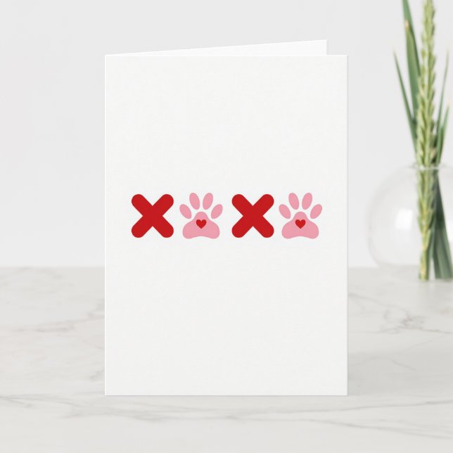 Tarjeta de Abrazo Beso Pata (Anverso)