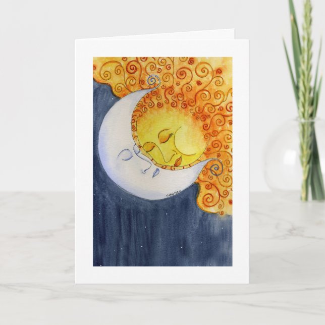 Tarjeta de abrazo celeste (Anverso)