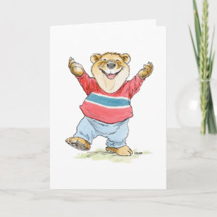 Tarjeta de abrazo de oso