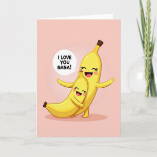 Tarjeta de abrazos del día de las nanas más dulces