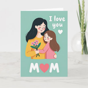 Tarjeta de abrazos 'Te quiero mamá'