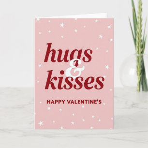 Tarjeta de Abrazos y Besos Románticos
