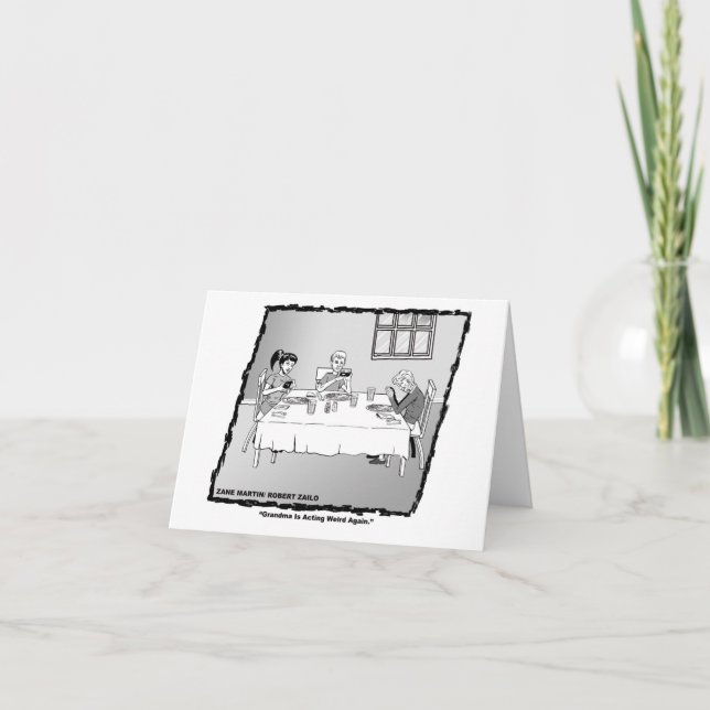 Tarjeta de abuela divertida (Anverso)