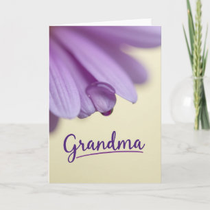 Tarjeta de Abuela Floral de Lavanda