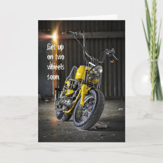 Tarjeta de accidente de motocicleta para recuperar