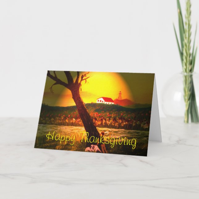 Tarjeta de Acción de Gracias (Anverso)