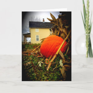 Tarjeta de Acción de Gracias "Cosecha de Otoño a l