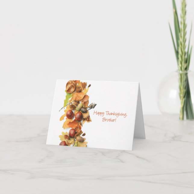 Tarjeta de Acción de Gracias del Hermano (Anverso)