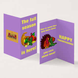Tarjeta de Acción de Gracias Dragon Squad