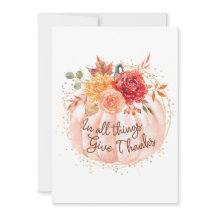 Tarjeta de Acción de Gracias - En Todas Las Cosas 
