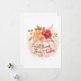 Tarjeta de Acción de Gracias - En Todas Las Cosas 